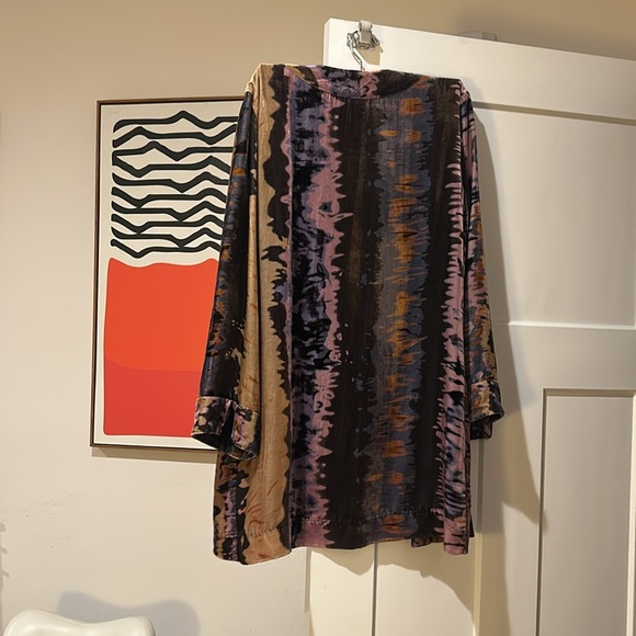 Johnny was workshop velvet silk kimono size xs - Picture 4 of 5
